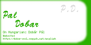 pal dobar business card